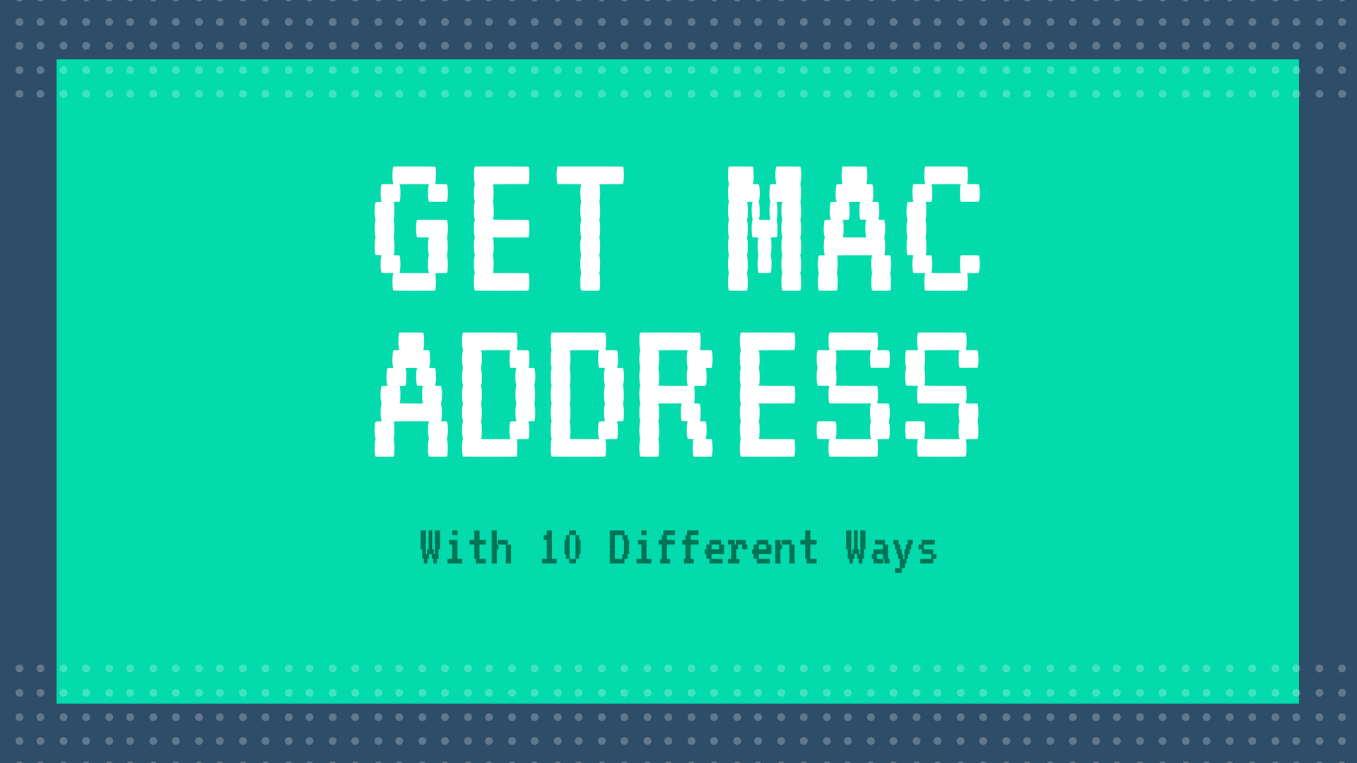 how to find mac address on linux