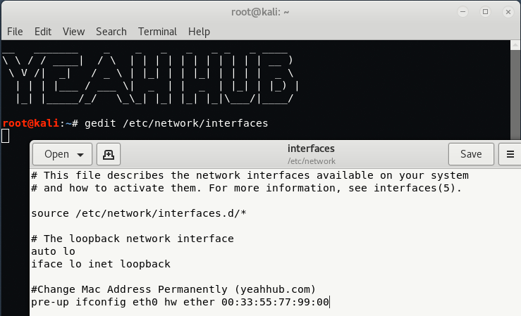 why does my network adapter mac address change kali linux why does my network adapter mac address change kali linux