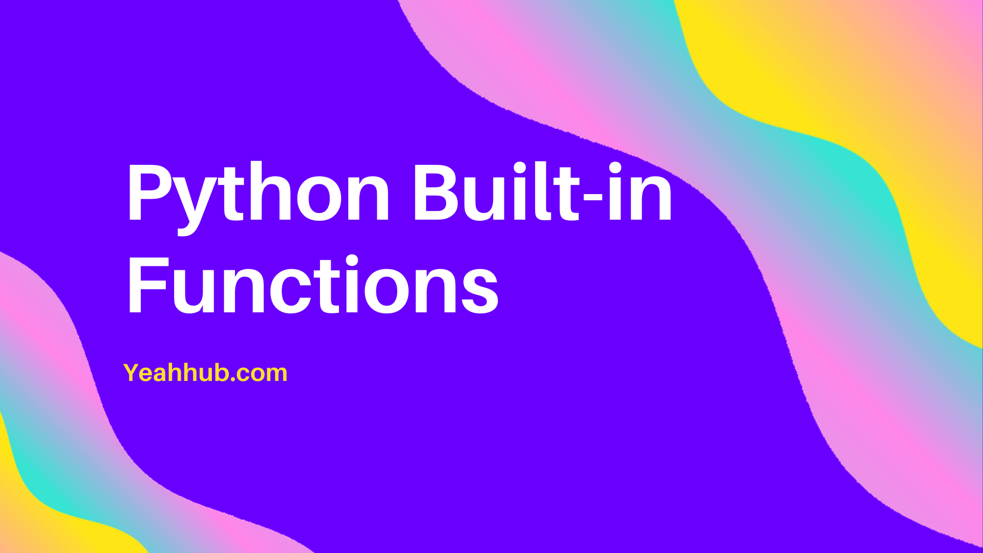 Python Built-in Functions